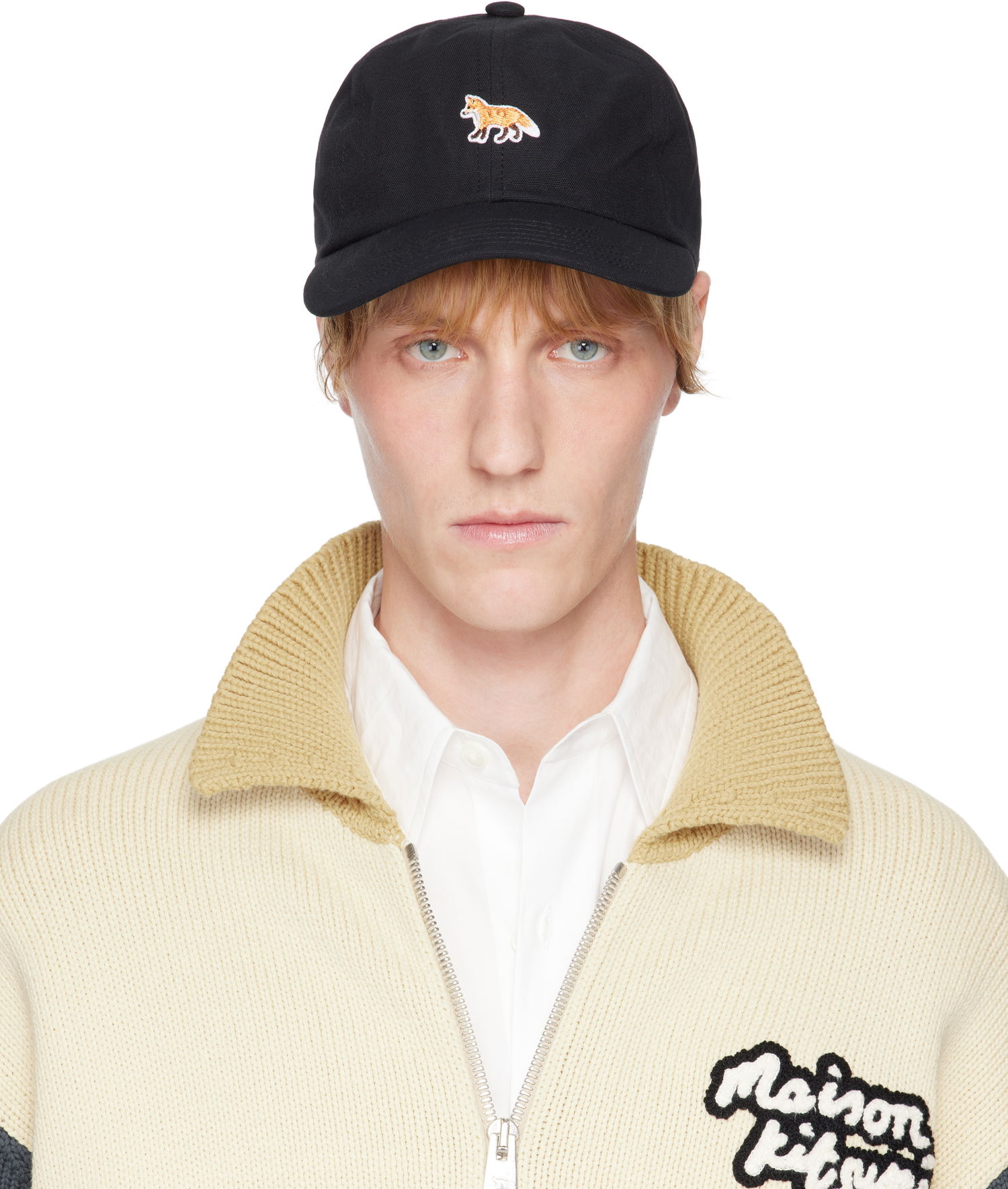 Шапка с козирка MAISON KITSUNÉ Maison Kitsuné Baby Fox Baseball Cap Черно | OW06109WB0026, 0