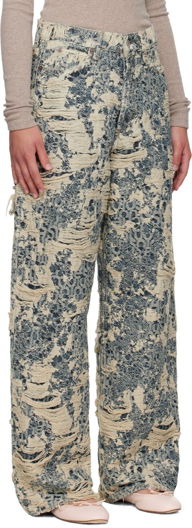Дънки Acne Studios All-Over Distressed Patterned Jeans Многоцветен | C00080-, 4