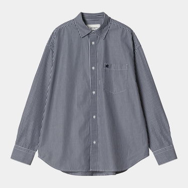 Риза Carhartt WIP Carhartt WIP Arvin Long Sleeve Striped Shirt Тъмно синьо | I034560_2, 4