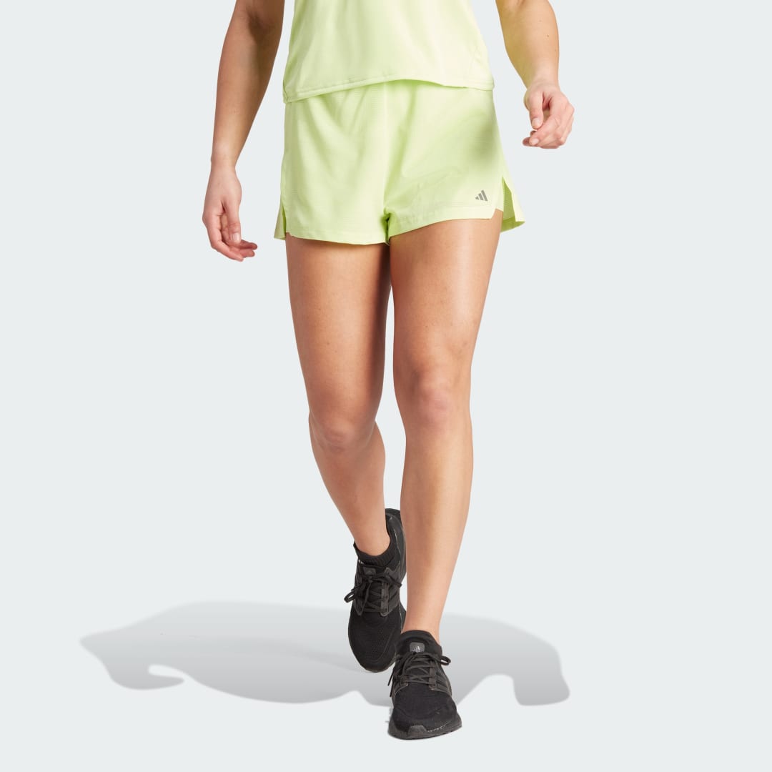 Къси панталони adidas Originals HIIT HEAT.RDY Two-in-One Shorts Жълто | IL9279, 1