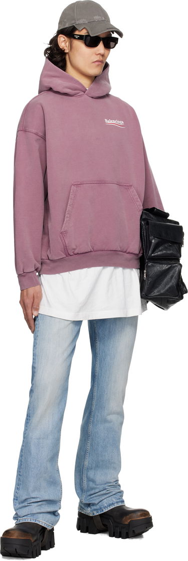 Суитчър Balenciaga Balenciaga Campaign Hoodie Розово | 767877TQVN6, 3