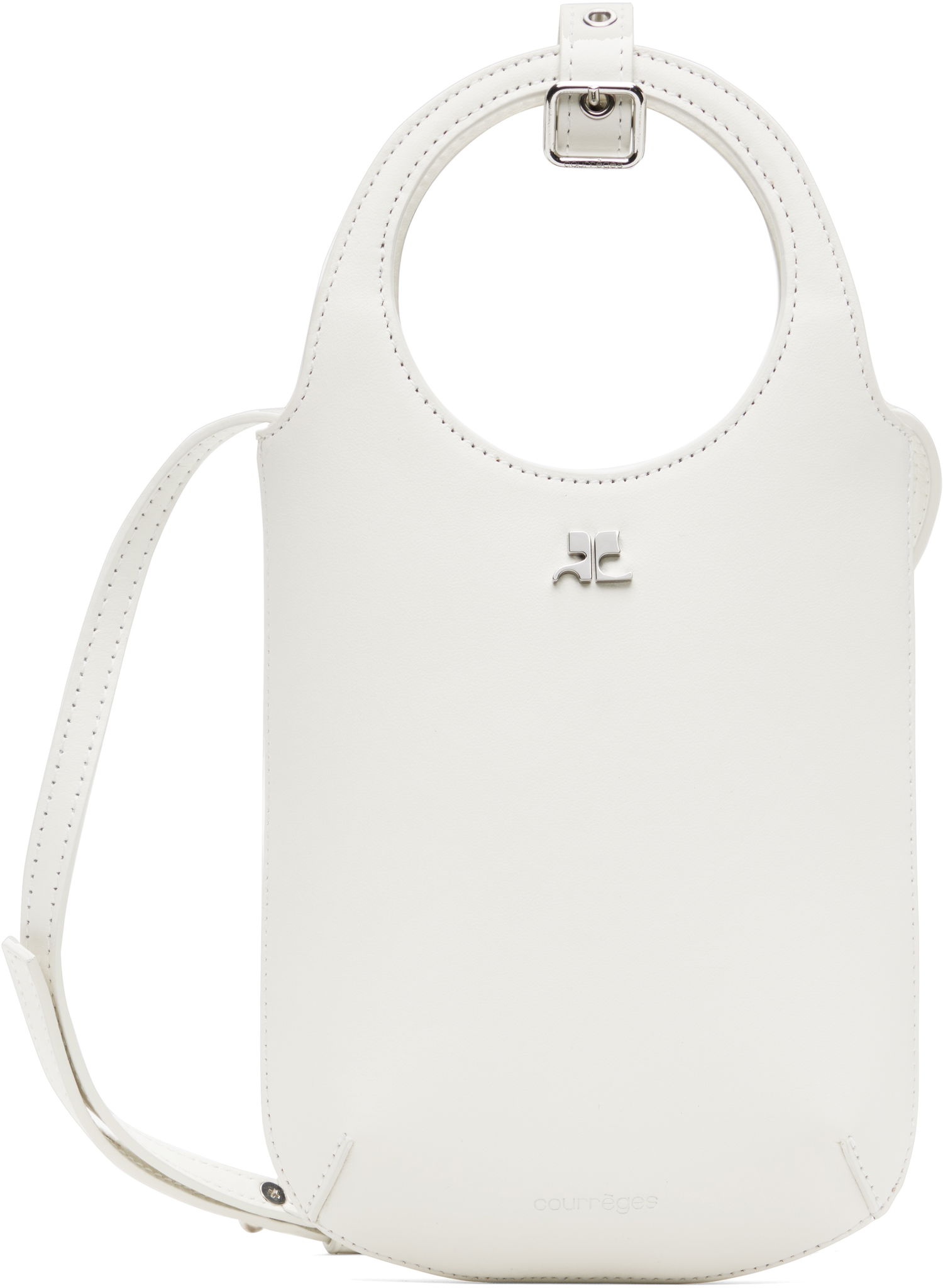 Дамска чанта Courrèges Courrèges Slim Holy Bag Бяло | 225GSA178CR0065, 0