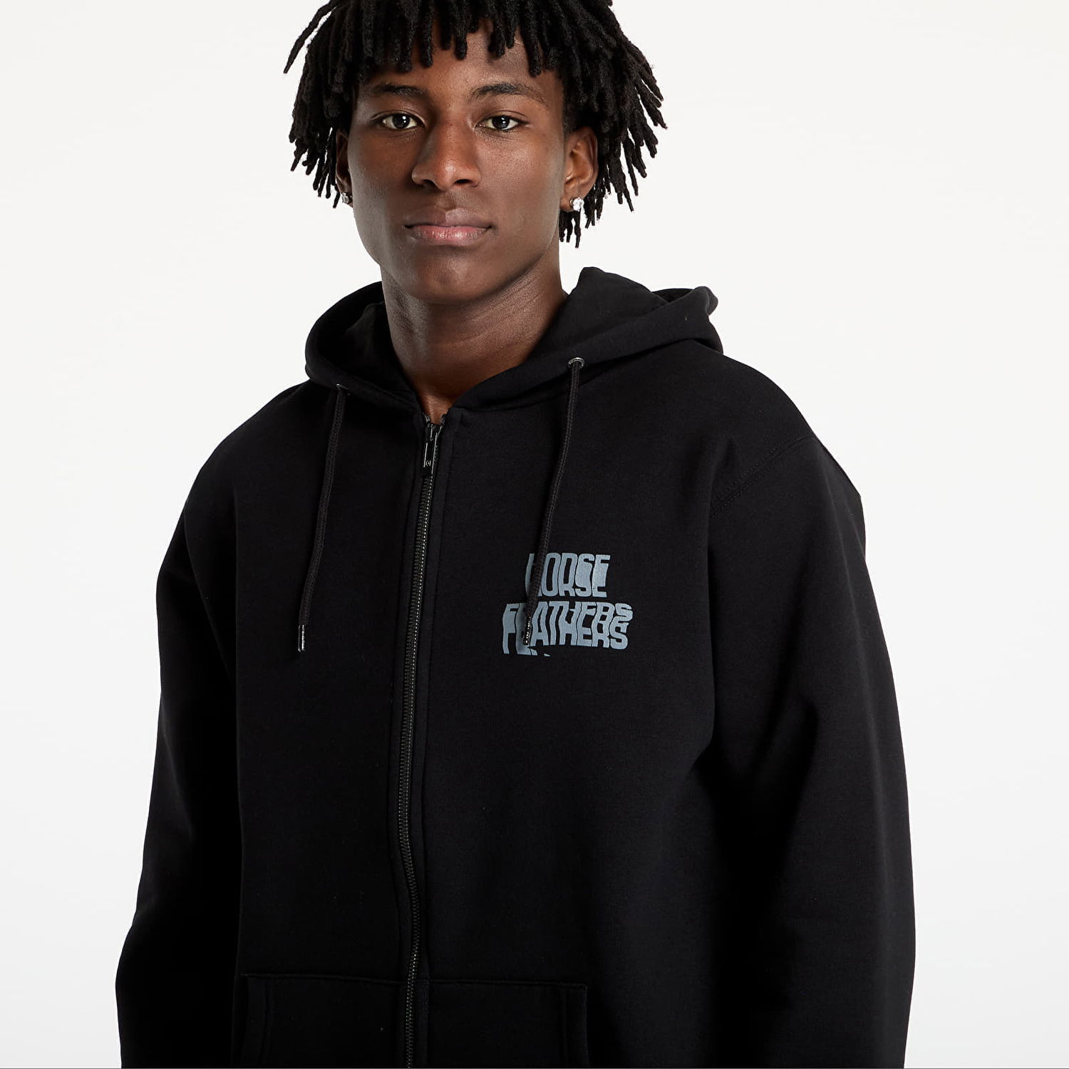 Суитчър Horsefeathers Horsefeathers Xerox Zip Hoodie Черно | SM1372C, 1
