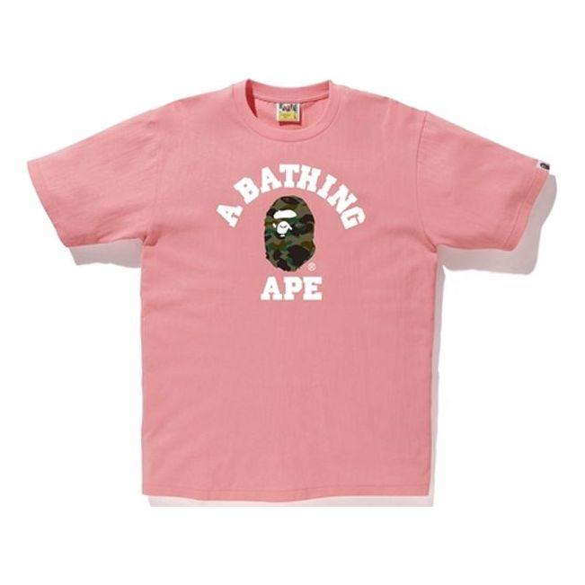Тениска BAPE Bathing Ape Camo Ape Head T-Shirt Розово | 1F25-110-088