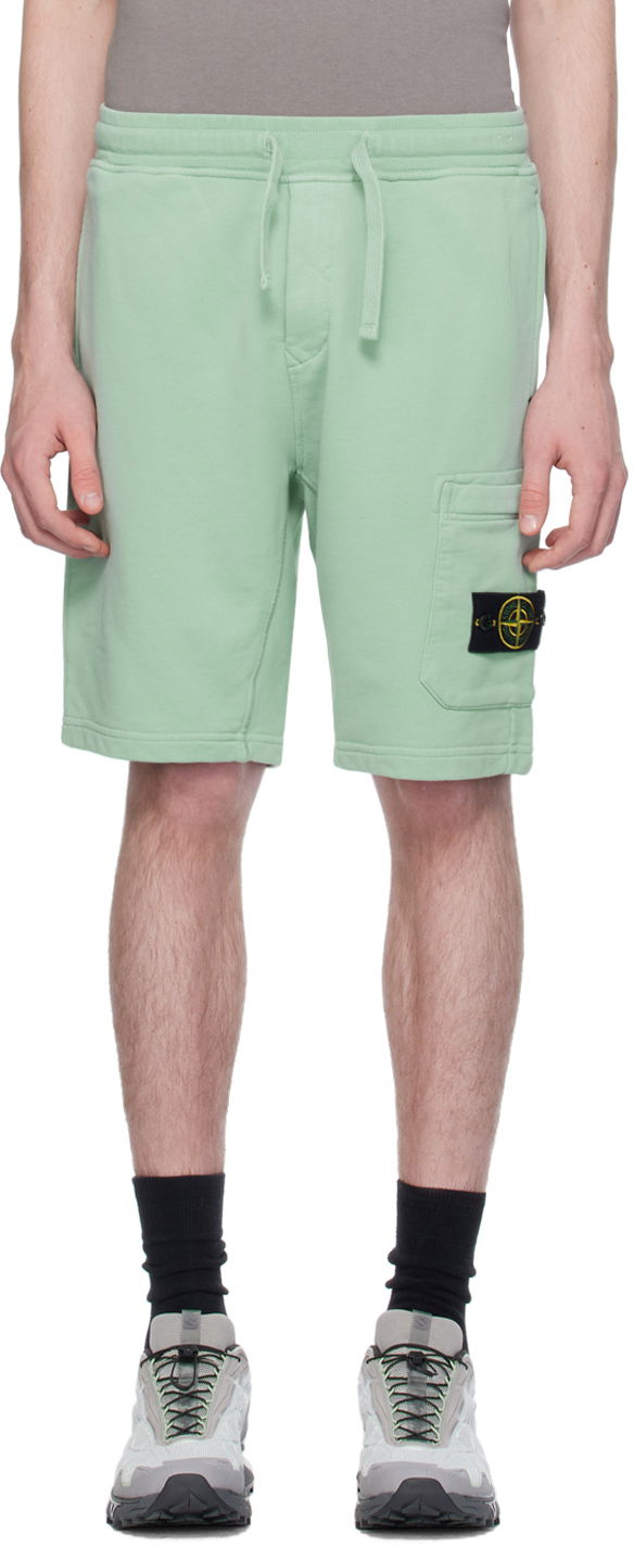 Къси панталони Stone Island Patch Shorts Зелено | 801564651, 0