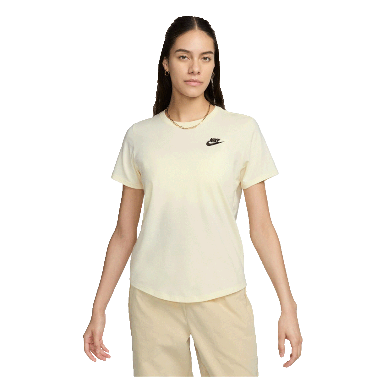 Тениска Nike Sportswear Club Essentials T-Shirt Жълто | DX7902-113, 0