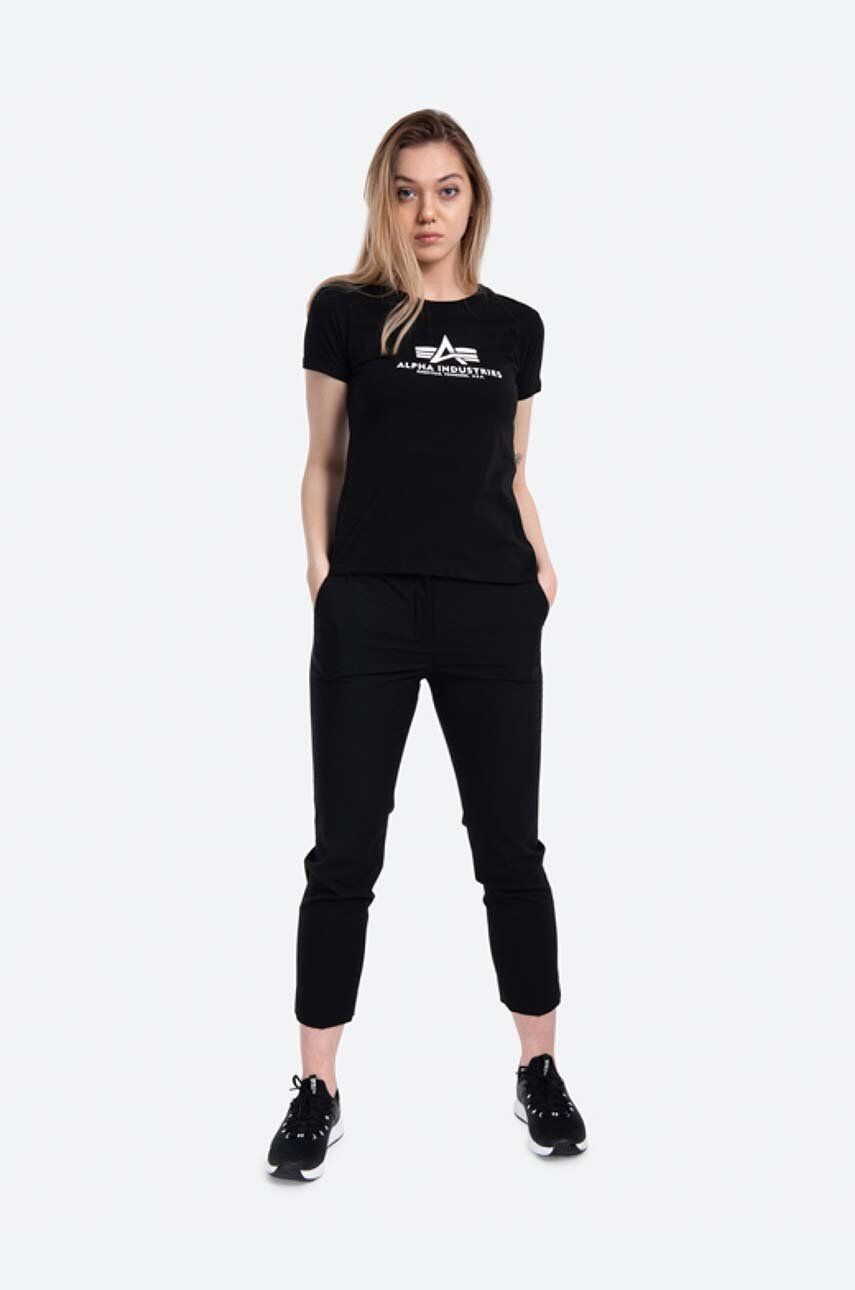 Тениска Alpha Industries Alpha Industries New Basic T-Shirt Черно | 196051.03, 1