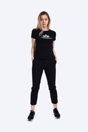 Тениска Alpha Industries Alpha Industries New Basic T-Shirt Черно | 196051.03, 1