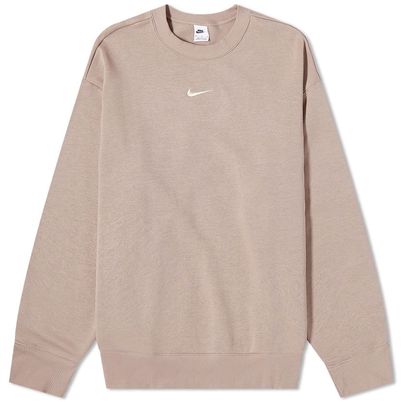 Пуловер Nike Nike Phoenix Fleece Oversized Crew Sweat Diffused Taupe/Sail Бежово | DQ5733-272