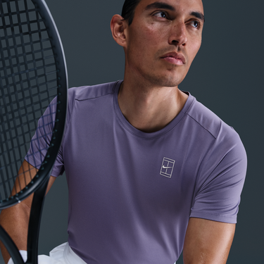 Тениска Nike NikeCourt Advantage Dri-FIT Tennis T-Shirt Лилаво | FZ6910-527, 3