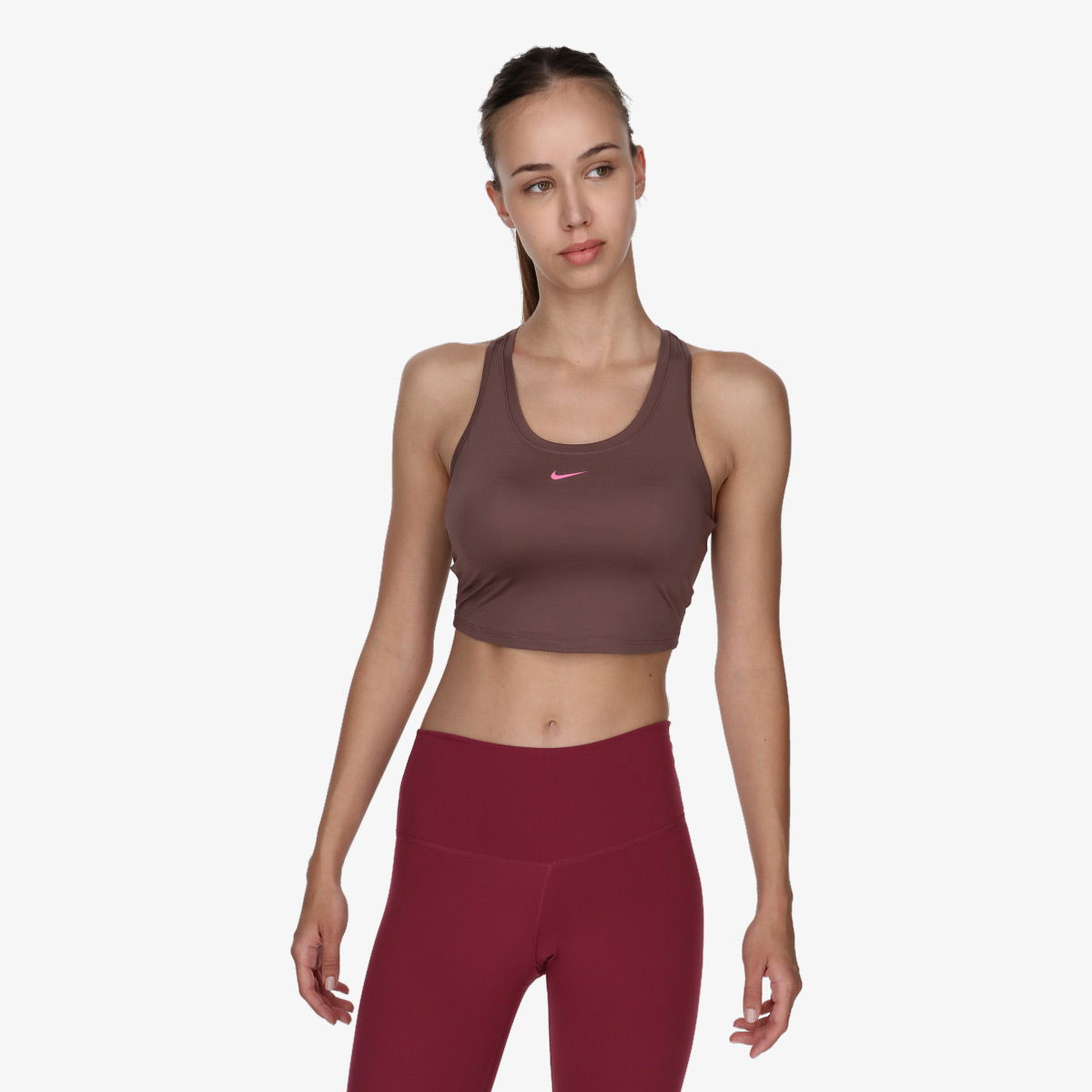Съкратен топ Nike One Crop Tank Top Кафяво | DX0004-291, 0