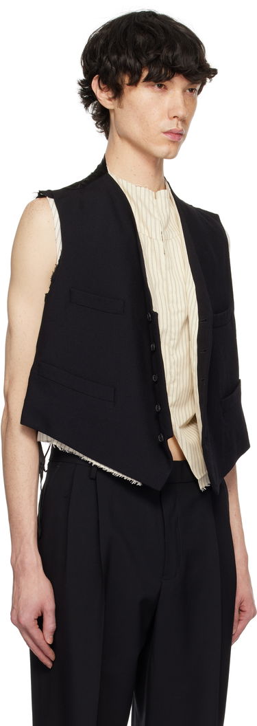 Жилетка Maison Margiela Maison Margiela Raw Edge Waistcoat Черно | S50FB0110 S53915, 1