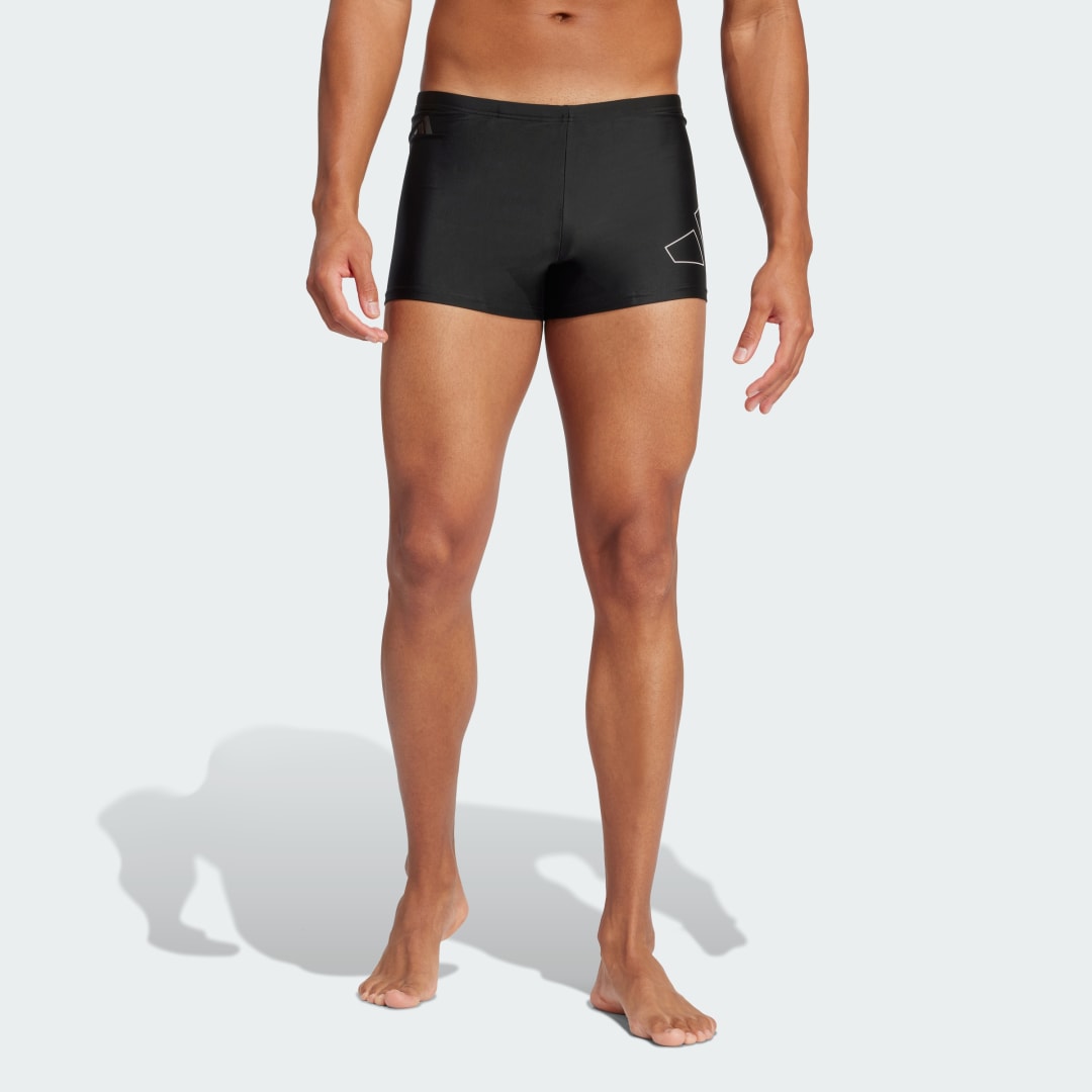 Бански adidas Performance Big Bars Swim Boxers Черно | JE8566, 0