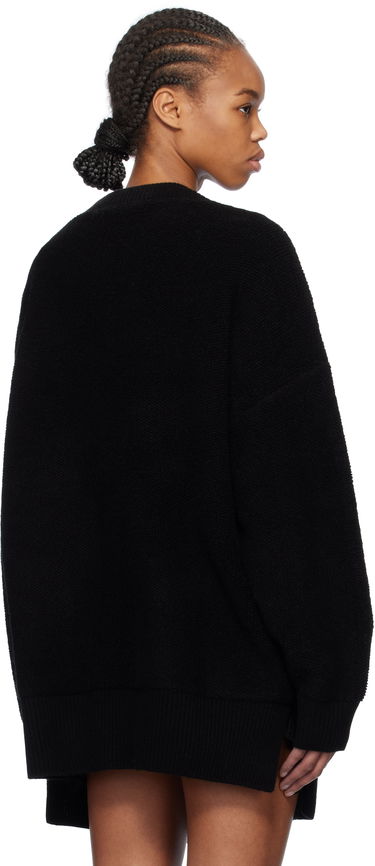 Пуловер We11done We11done Pierced Oversized Cashmere Cardigan Черно | WD-KC0-25-673-W-BK, 2