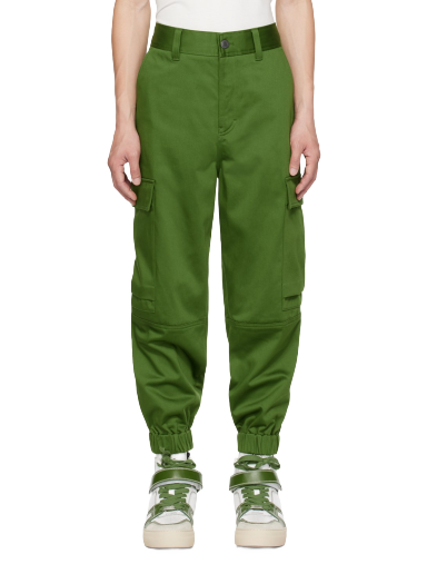 Карго панталони AMI Cuffs Cargo Pants Зелено | HTR210.CO0009