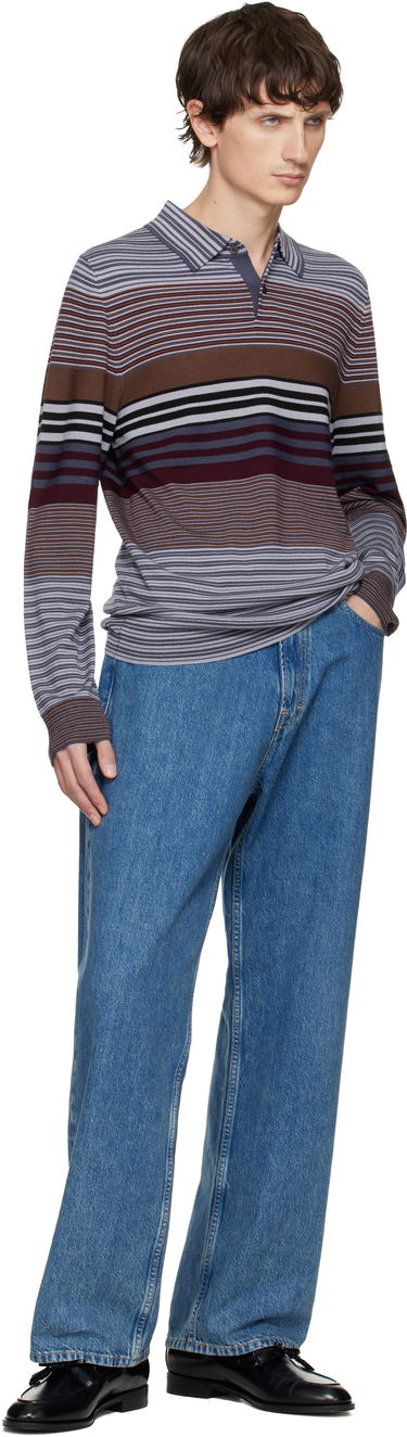 Поло тениска Paul Smith Paul Smith Merino Wool Stripe Long-Sleeve Polo Многоцветен | M2R-473Z-T22439-59, 3