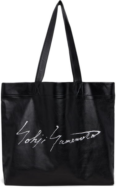 Голяма пазарска чанта Yohji Yamamoto Yohji Yamamoto Signature L Tote Черно | DM-I05-791, 0