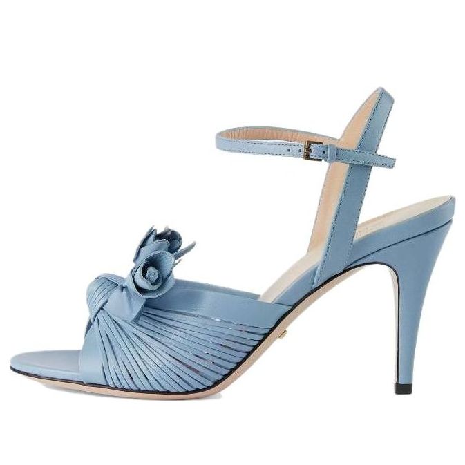 Кецове и обувки Gucci Lovelight Flower Sandal Синьо | 707742-C9D00-4914
