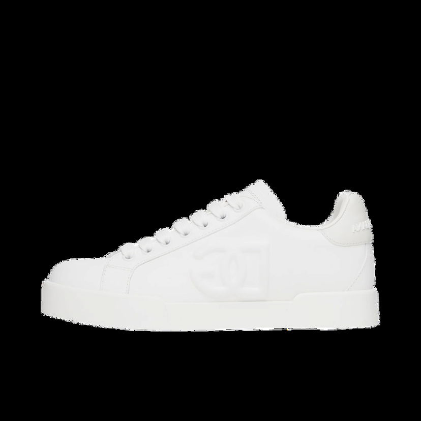 Кецове и обувки Dolce & Gabbana White Portofino DG Sneakers Бяло | CK1545AG084