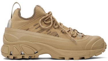 Кецове и обувки Burberry Knit Arthur Sneakers 'Khaki' Бежово | 8042581, 0