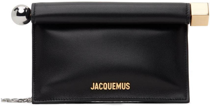 Дамска чанта Jacquemus Les Sculptures 'La petite pochette rond carré' Pouch Черно | 24E241BA392-3171, 0