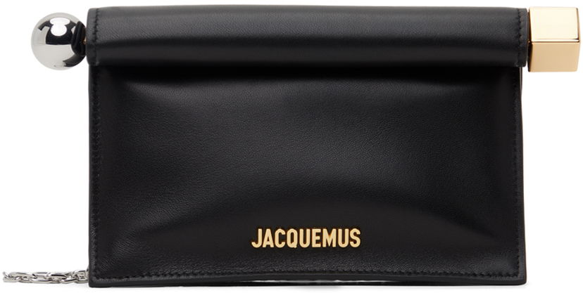 Дамска чанта Jacquemus Les Sculptures 'La petite pochette rond carré' Pouch Черно | 24E241BA392-3171