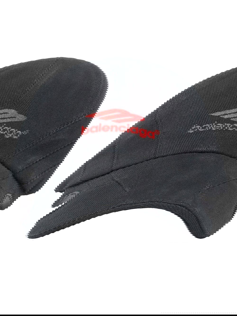 Шапка с козирка Balenciaga Logo-Print Cap Сиво | 719285410B2, 0