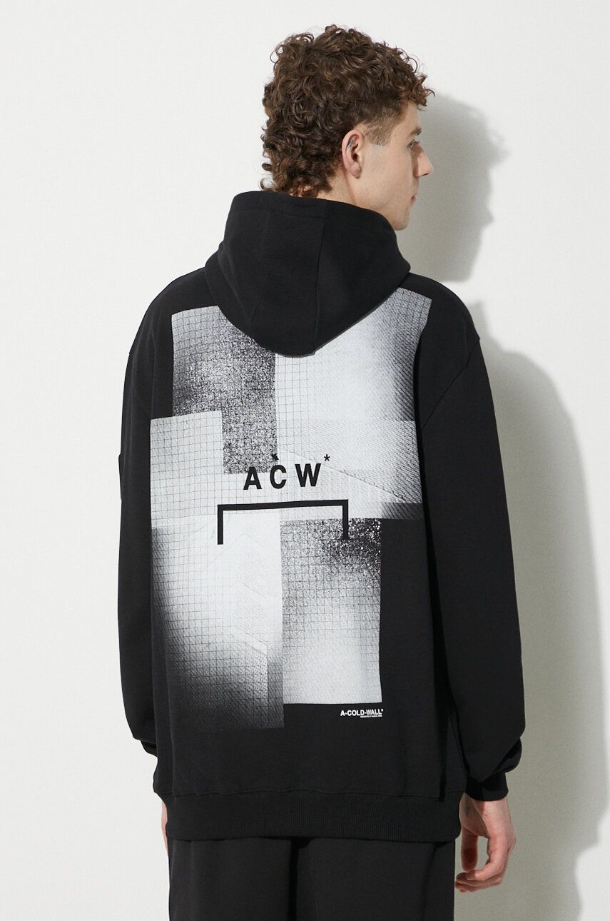 Суитчър A-COLD-WALL* Brutalist Hoodie With Print Черно | ACWMW094, 0
