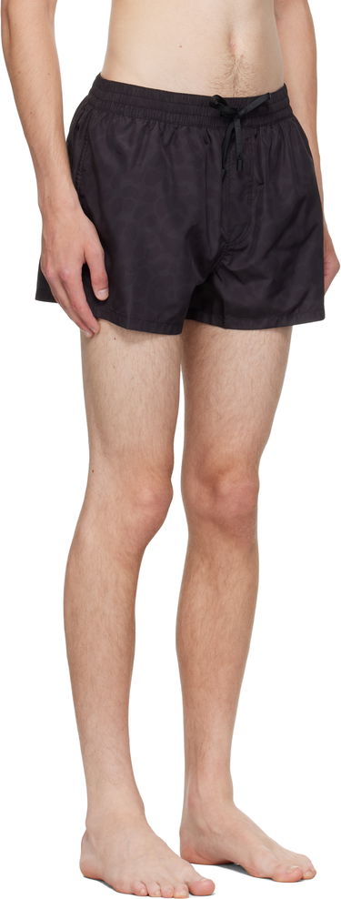Бански Balmain Balmain Leopard Swim Shorts Черно | BWB711710, 1