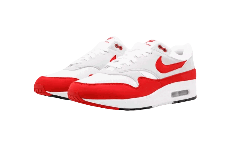 Кецове и обувки Nike Air Max 1 Anniversary Red (2017/2018 Restock Pair) Червено | 908375-103, 1