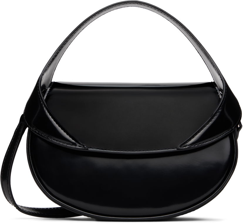 Чанта през рамо BY FAR BY FAR Hari Semi Patent Leather Shoulder Bag Черно | MWBTH008CL017BK001PL