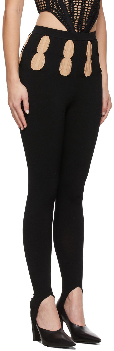 Клинове Dion Lee Double Stirrup Leggings Черно | C7015F21, 1