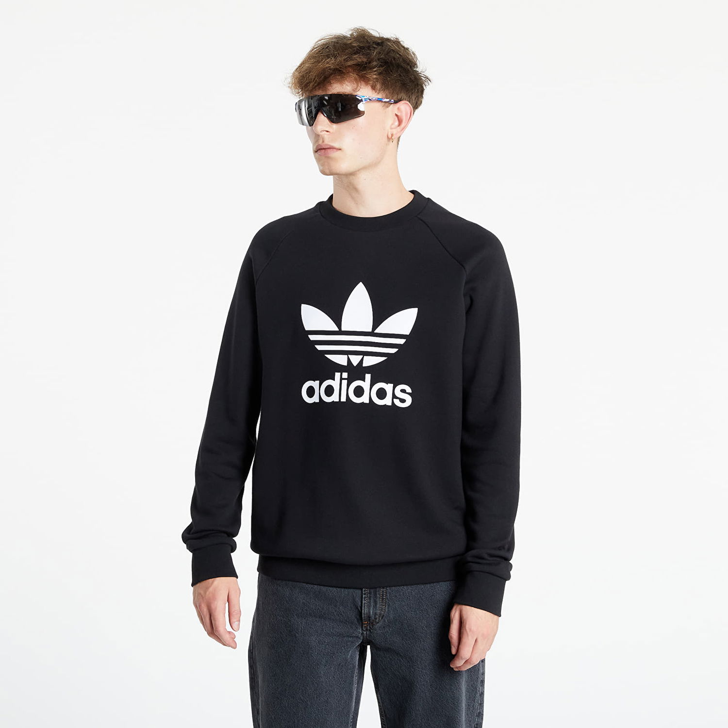 Суитчър adidas Originals Trefoil Crew Черно | H06651, 0