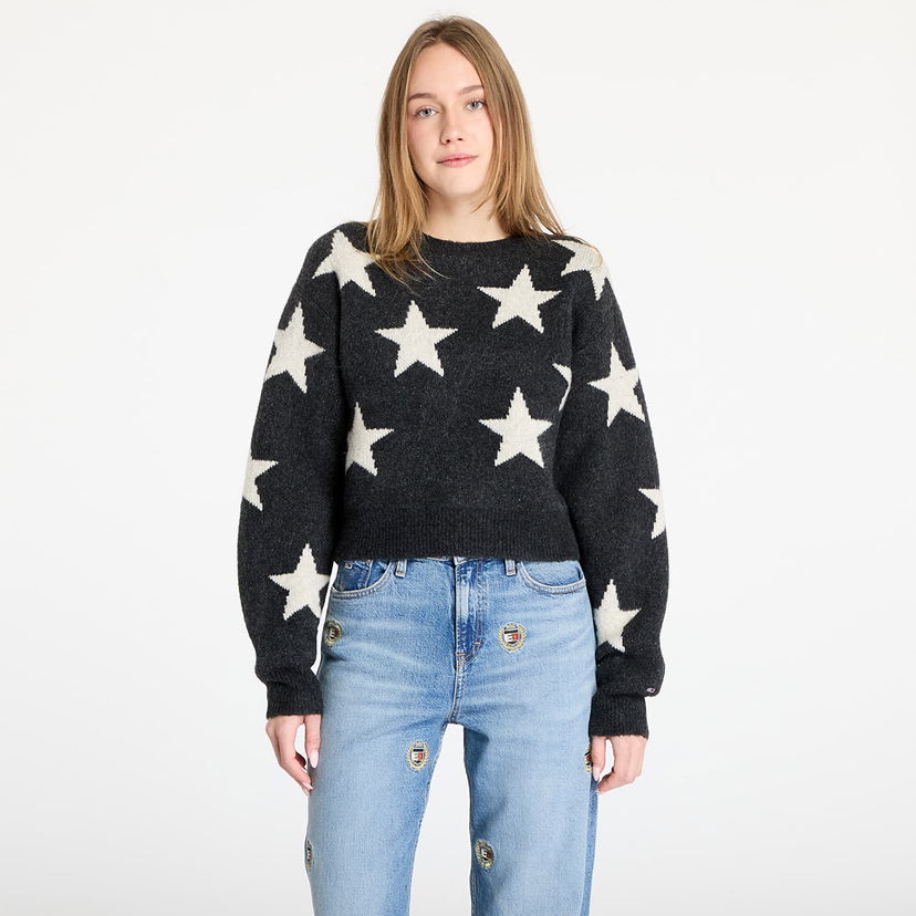 Пуловер Tommy Hilfiger Star Pattern Sweater Черно | DW0DW19915 0GL