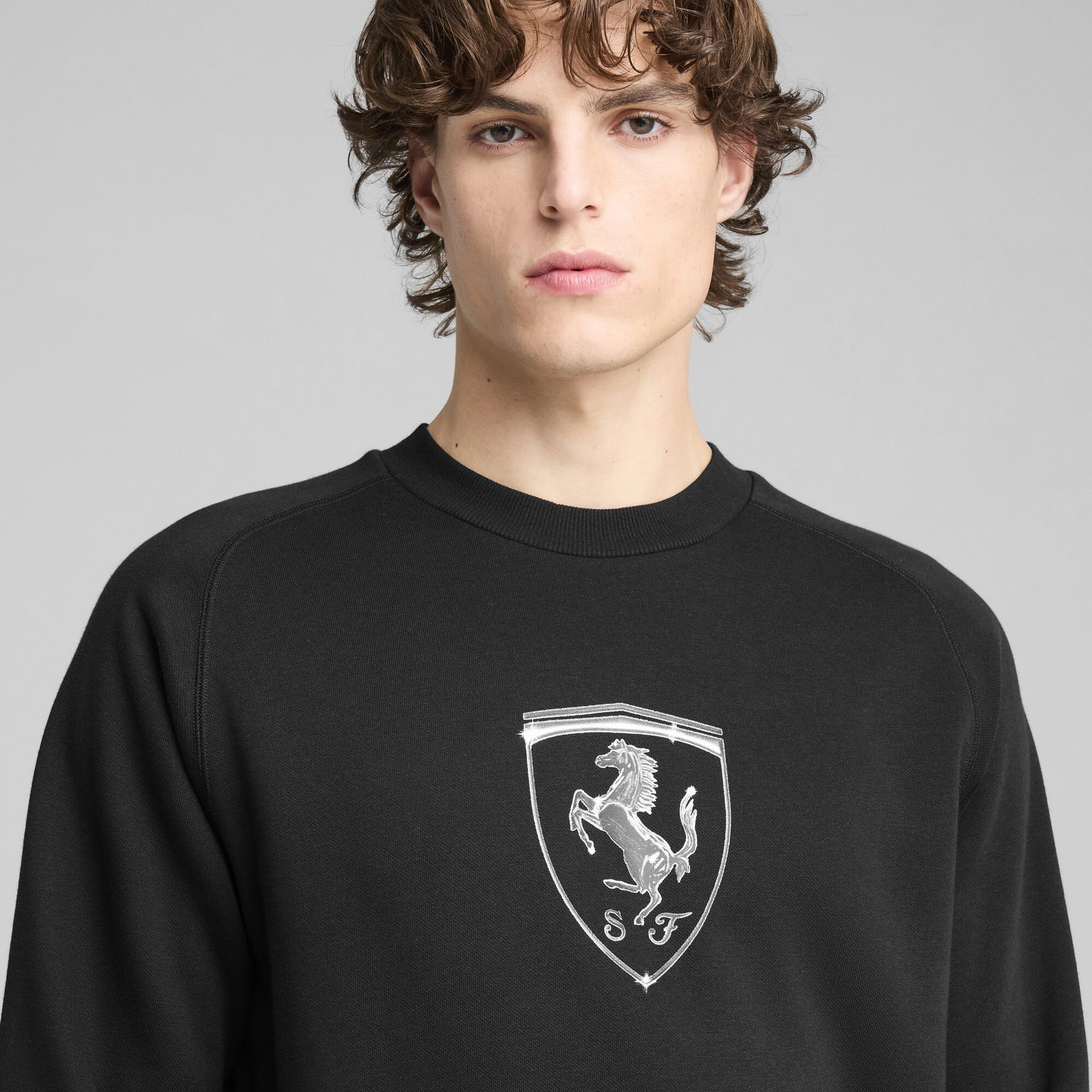 Суитчър Puma Scuderia Ferrari HP Race Big Shield Sweatshirt Черно | 630193_01, 1