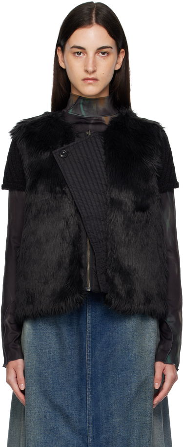 Жилетка Andersson Bell Andersson Bell Reversible Faux-Fur Vest Черно | awa723u, 0