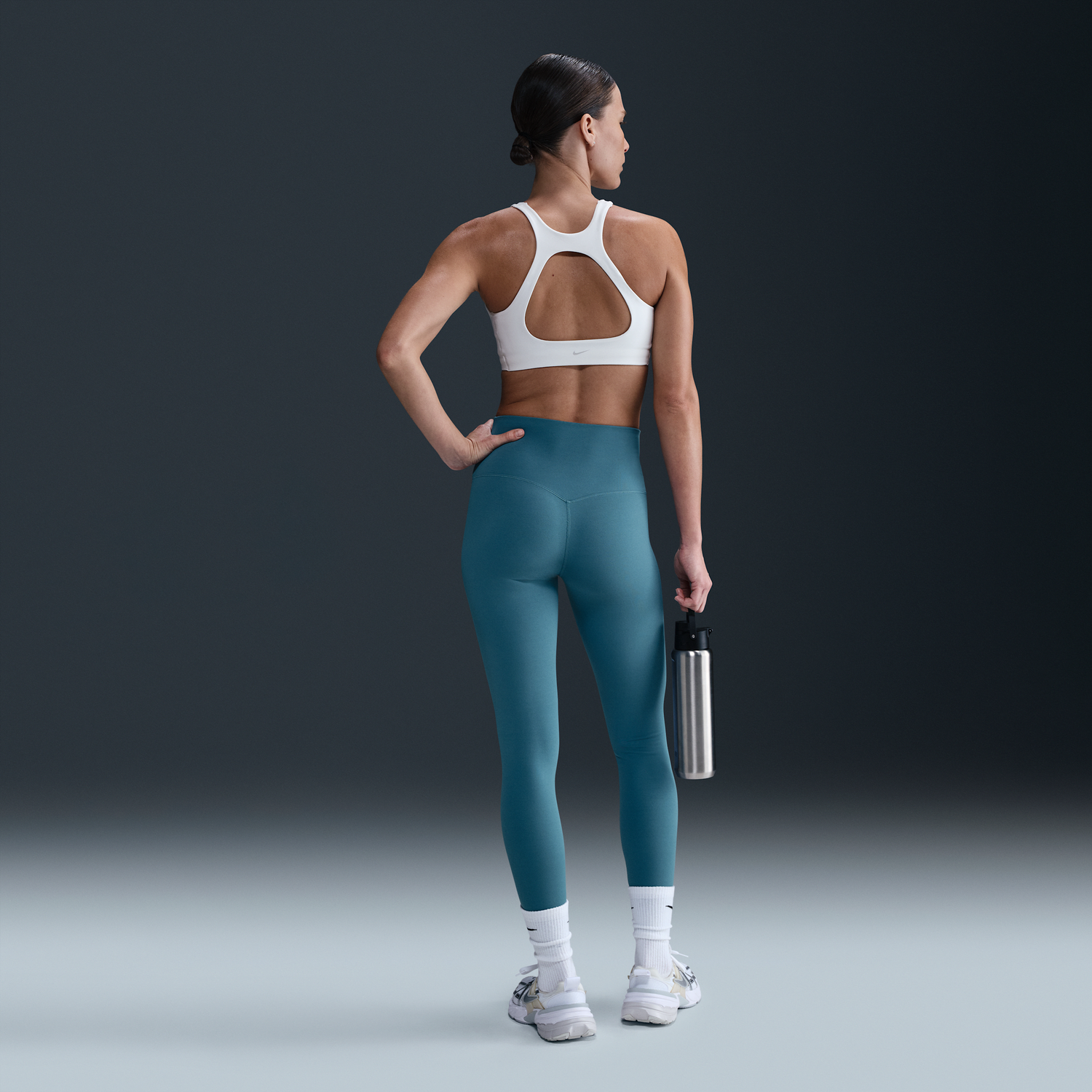 Клинове Nike Zenvy High-Waisted Gentle Support Plus Size Leggings Тюркоазено | DQ6013-006, 1