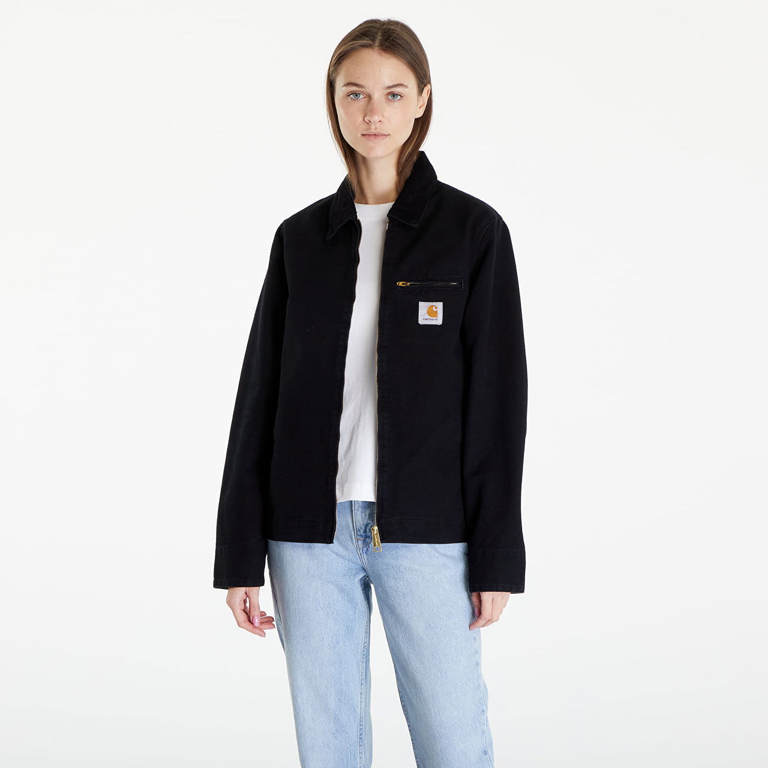 Яке Carhartt WIP Detroit Jacket UNISEX Black/ Black Aged Canvas Черно | I032940.00E3K, 1