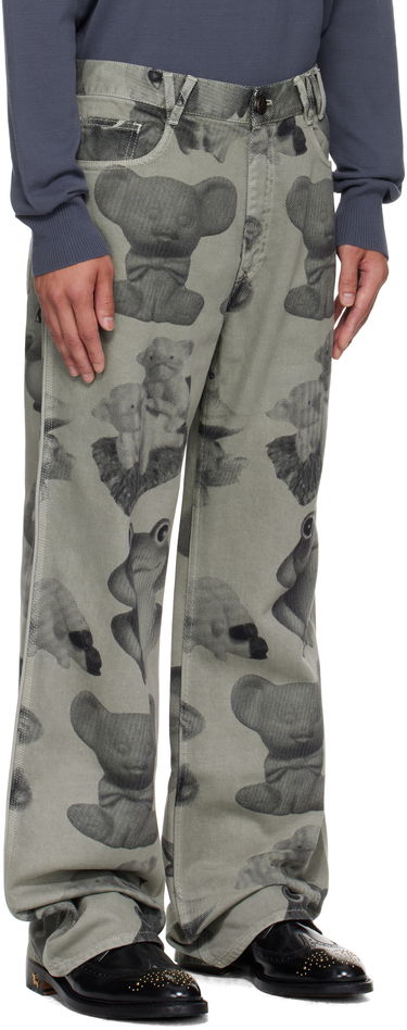 Дънки Vivienne Westwood Vivienne Westwood Figurine Raymond Printed Jeans Зелено | 2802003D-W014K-, 1