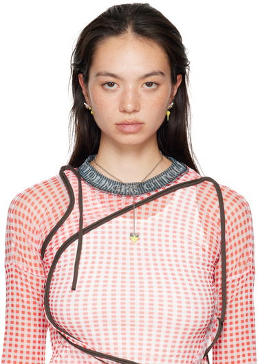 Колие Ottolinger Ottolinger Dipped Heart Y-Necklace Жълто | 1251507121, 1