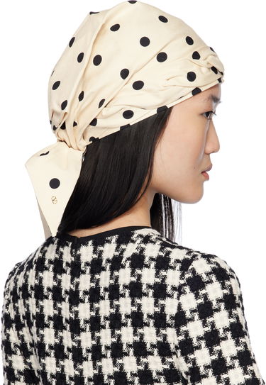 Шапка с козирка Valentino Polka Dot Silk Twill Headscarf Бежово | 6W2HH00DUIU, 2
