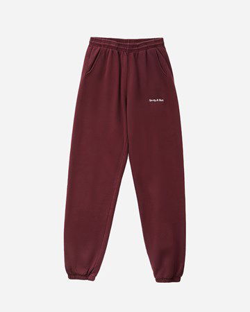 Спортни панталони Sporty & Rich Classic Logo Sweatpants Бургунди | SW291ME, 0