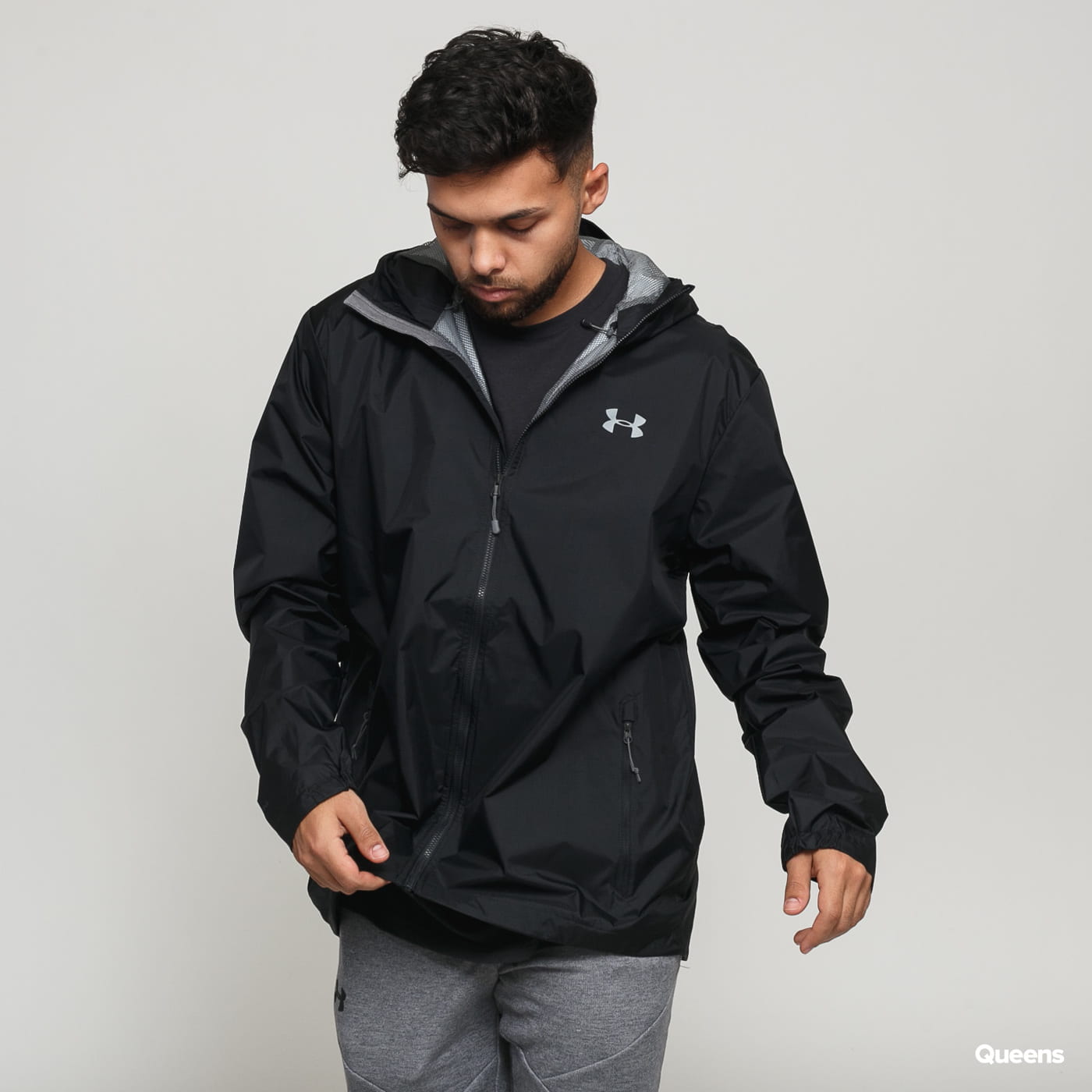 Ветровка Under Armour Forefront Rain Jacket Черно | 1321439-001, 0