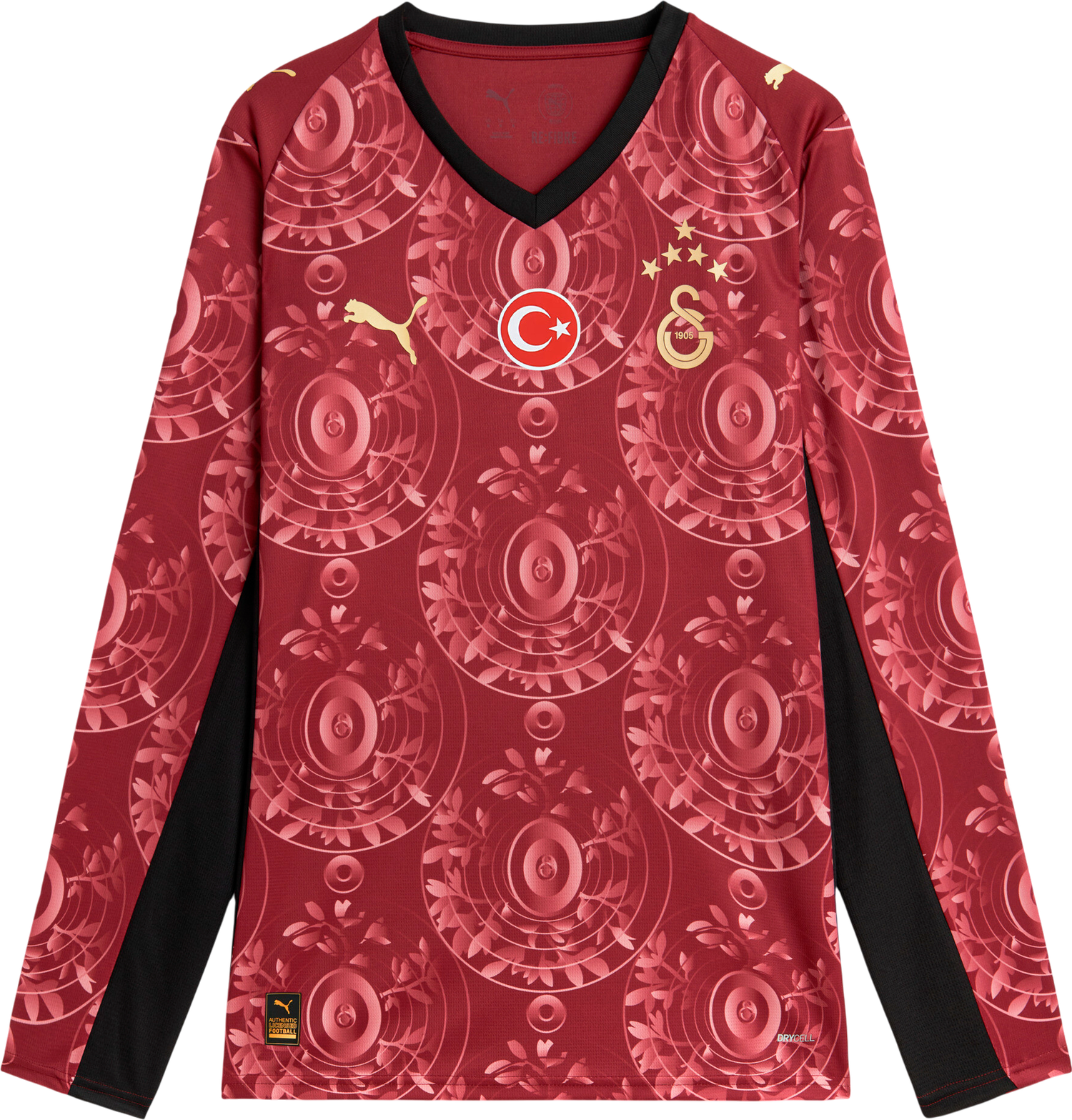Фланелка Puma Galatasaray SK 3rd Replica Long Sleeve Jersey 2025/26 Бургунди | 788432-03, 0
