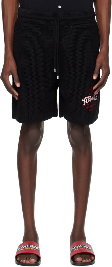 Къси панталони AMIRI AMIRI 'Hollywood Auto' Mesh Shorts Черно | AMKNSH1049, 0