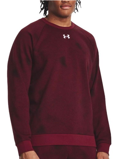 Суитчър Under Armour Rival Fleece Printed Crew Sweat Бургунди | 1379756-600