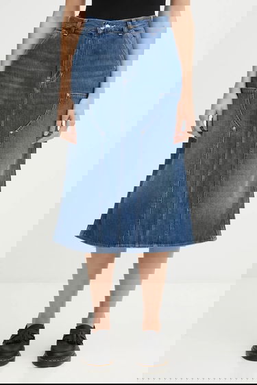 Пола Carhartt WIP Denim Double Knee Midi Skirt Синьо | I035880.014L, 0