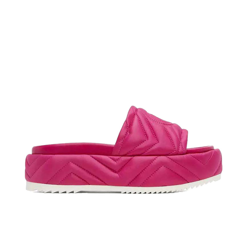 Кецове и обувки Gucci Quilted Angelina Platform Розово | 723382 FQL00 6910