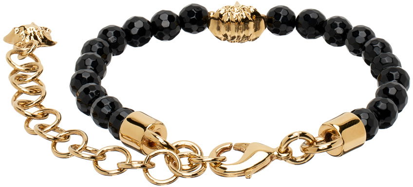 Гривна Versace Black & Gold Medusa Bracelet Металик | 1015273_1A10822, 1