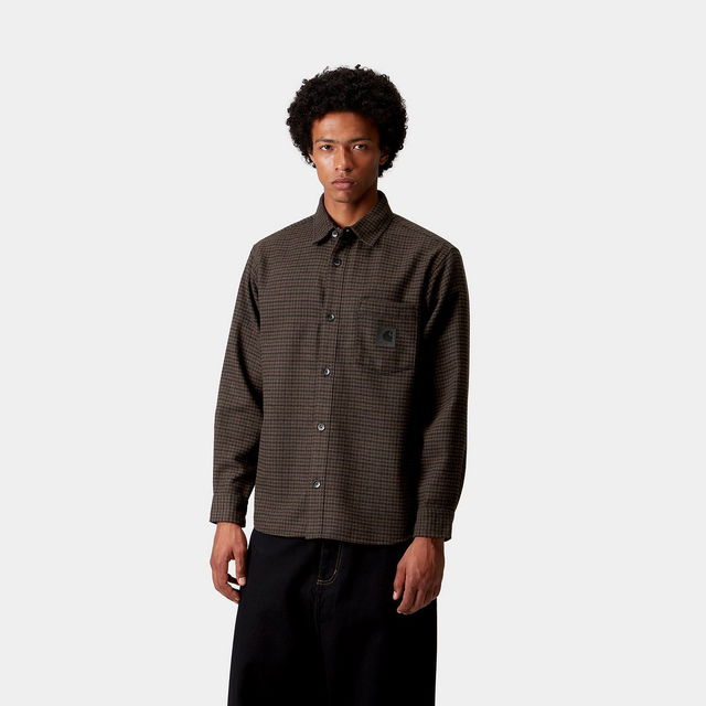 Carhartt WIP Lowis Houndstooth Long Sleeve Shirt